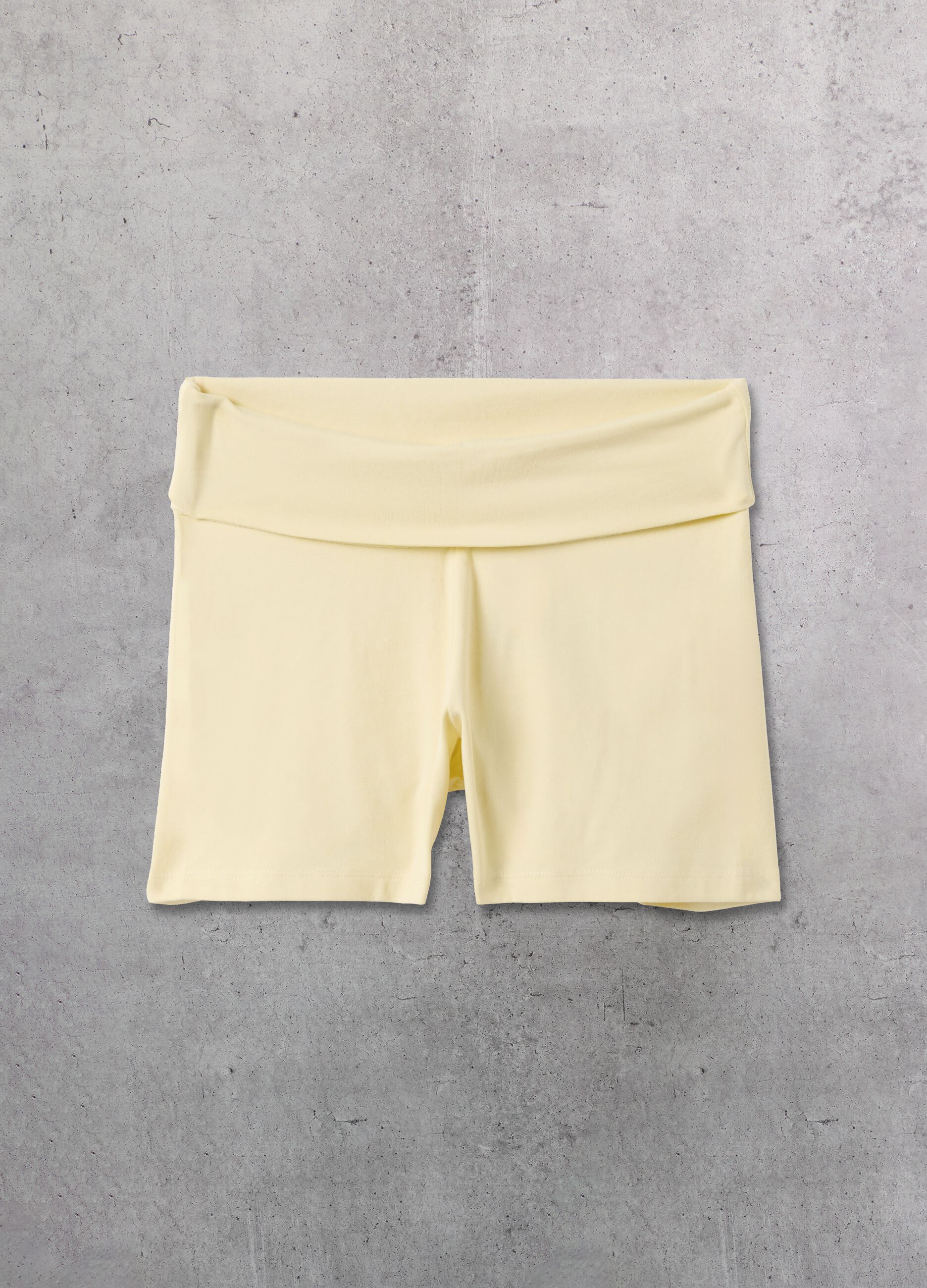 Pastel Yellow Yoga Shorts