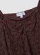 Brown stretch-fabric dress with deep V-neck, regular fit_1