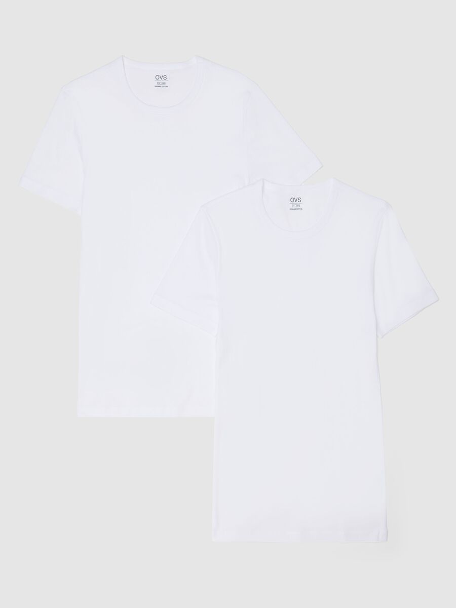 Twin-pack White T-shirt in Pure Cotton_4