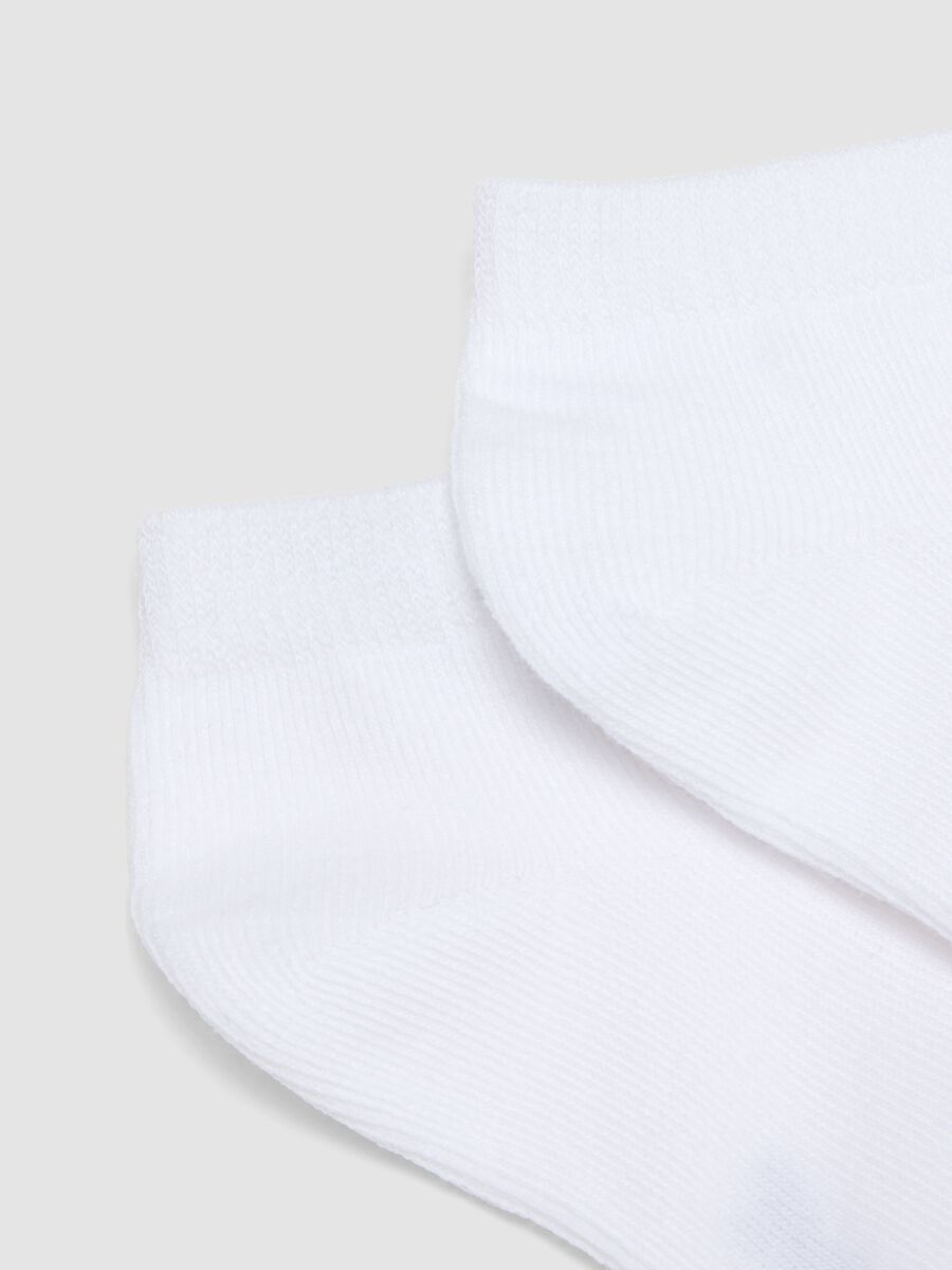Multipack wei&szlig;e kurze Socken aus Bio-Baumwollmischung f&uuml;r M&auml;dchen_1