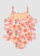 Baby girls&rsquo; multicolour floral one-piece swimsuit in stretch fabric_1