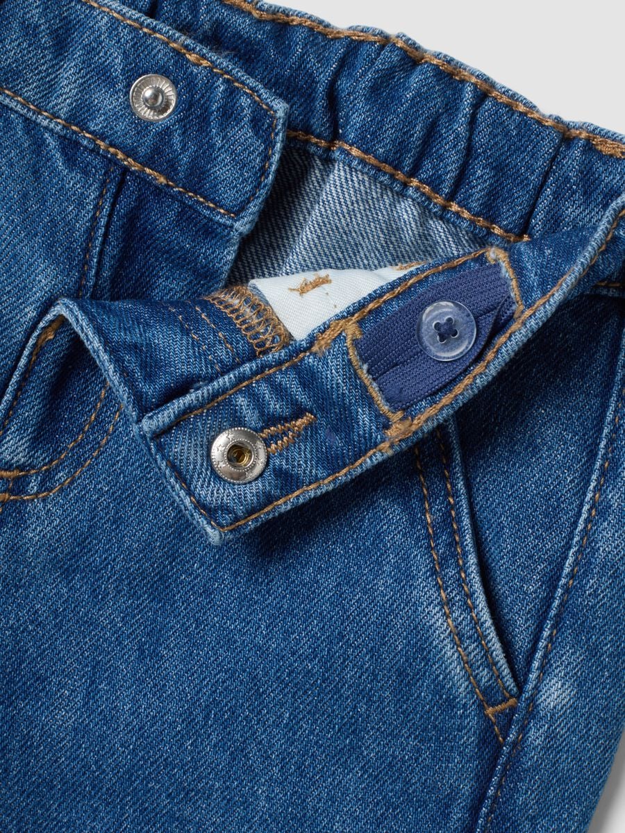 Blaue Cargo-Jeans aus Denim in Baumwoll-Viskose-Mix f&uuml;r Babyjungen_3