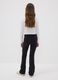 Girls&rsquo; black flared leggings in stretchy organic cotton_1