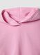 Rosa Hoodie aus reiner Baumwolle mit Strass f&uuml;r M&auml;dchen_2