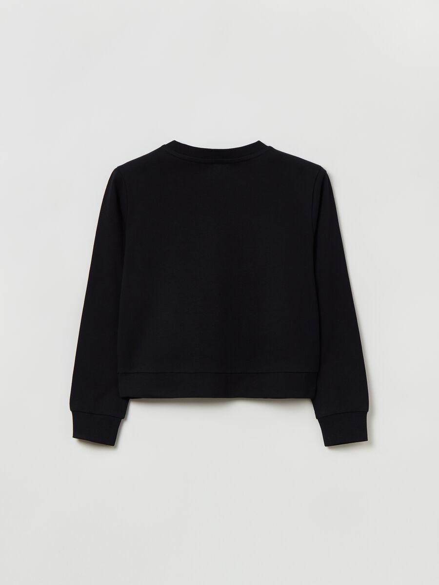 Sweatshirt with round neck in French terry_1