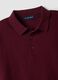 Polo rossa in misto cotone e cashmere a maniche lunghe regular fit_1