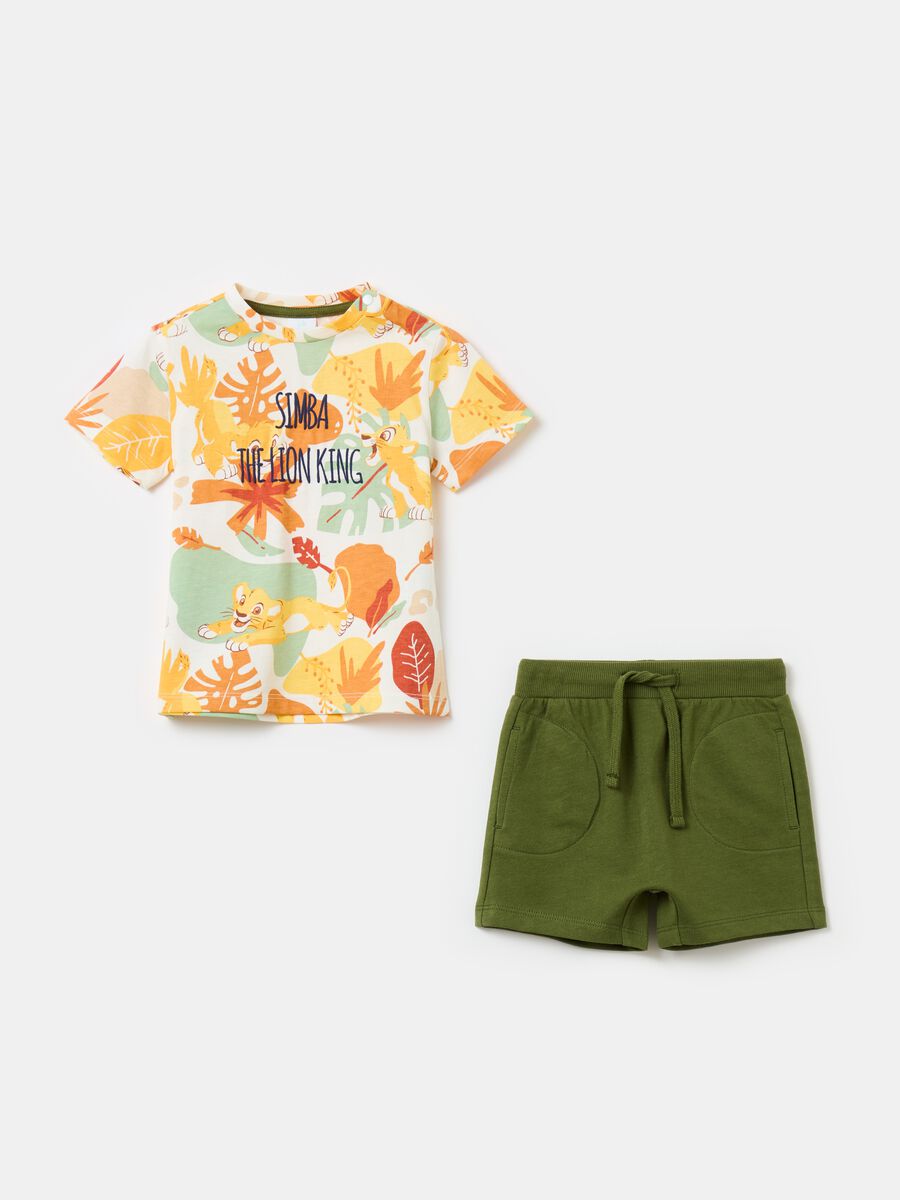 Cotton jogging set with The Lion King print_0