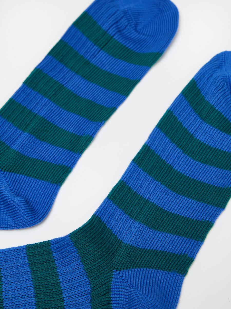 Long socks in striped cotton_2