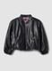 Giubbotto nero con zip regular fit per bambina_4