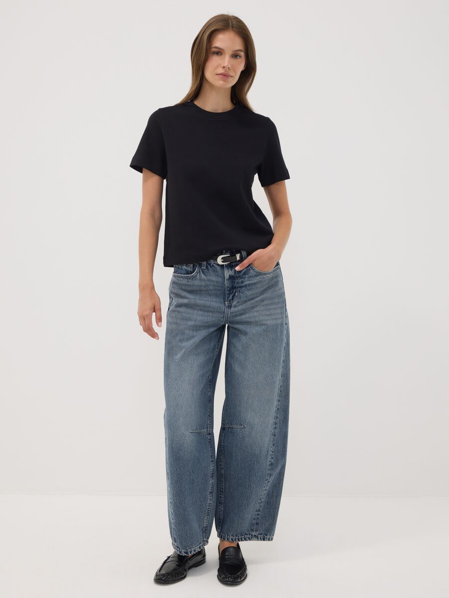 Balloon-Fit-Jeans aus Denim aus reiner Baumwolle_0