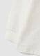 T-shirt bianco panna in puro cotone con girocollo_2