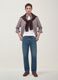 Blaue Regular Tapered Jeans aus Baumwoll- und Lyocell-Mix_0