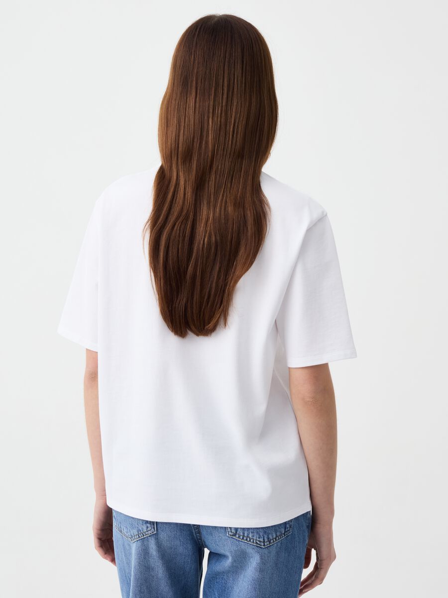 T-shirt with round neck and cut-out details_2