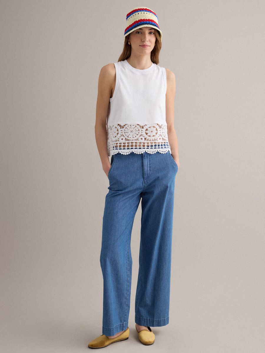 Multicoloured paper-and-cotton blend bucket hat_1