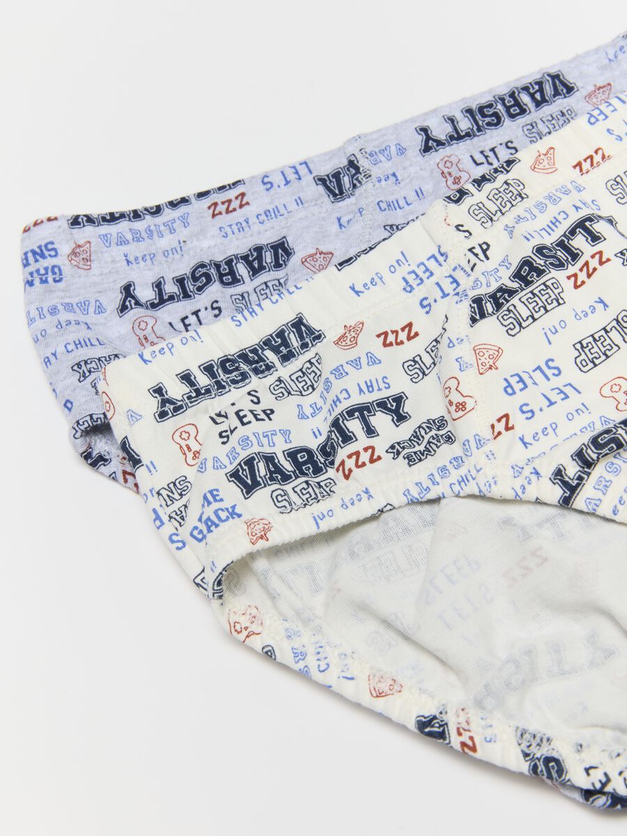 Boys' multicoloured multipack briefs in pure cotton regular fit_3