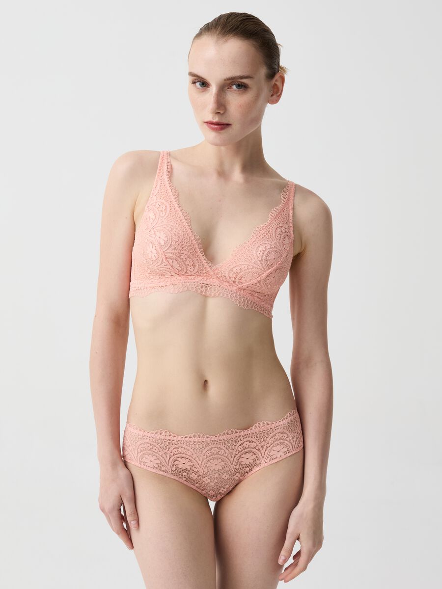 Floral lace briefs in plumetis tulle_0