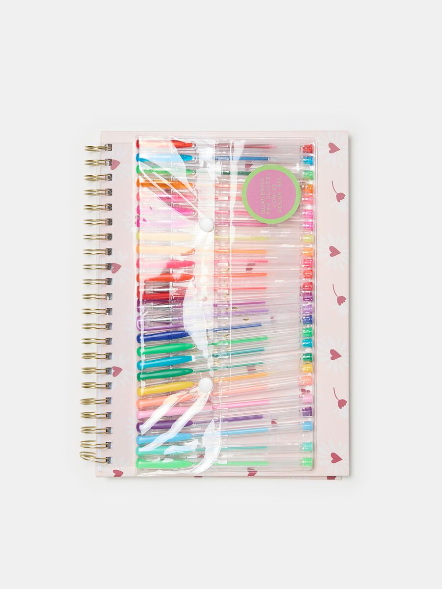Spiral notebook and gel pen set_1