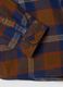 Blaue karierte Hemdbluse aus reiner Baumwolle_3