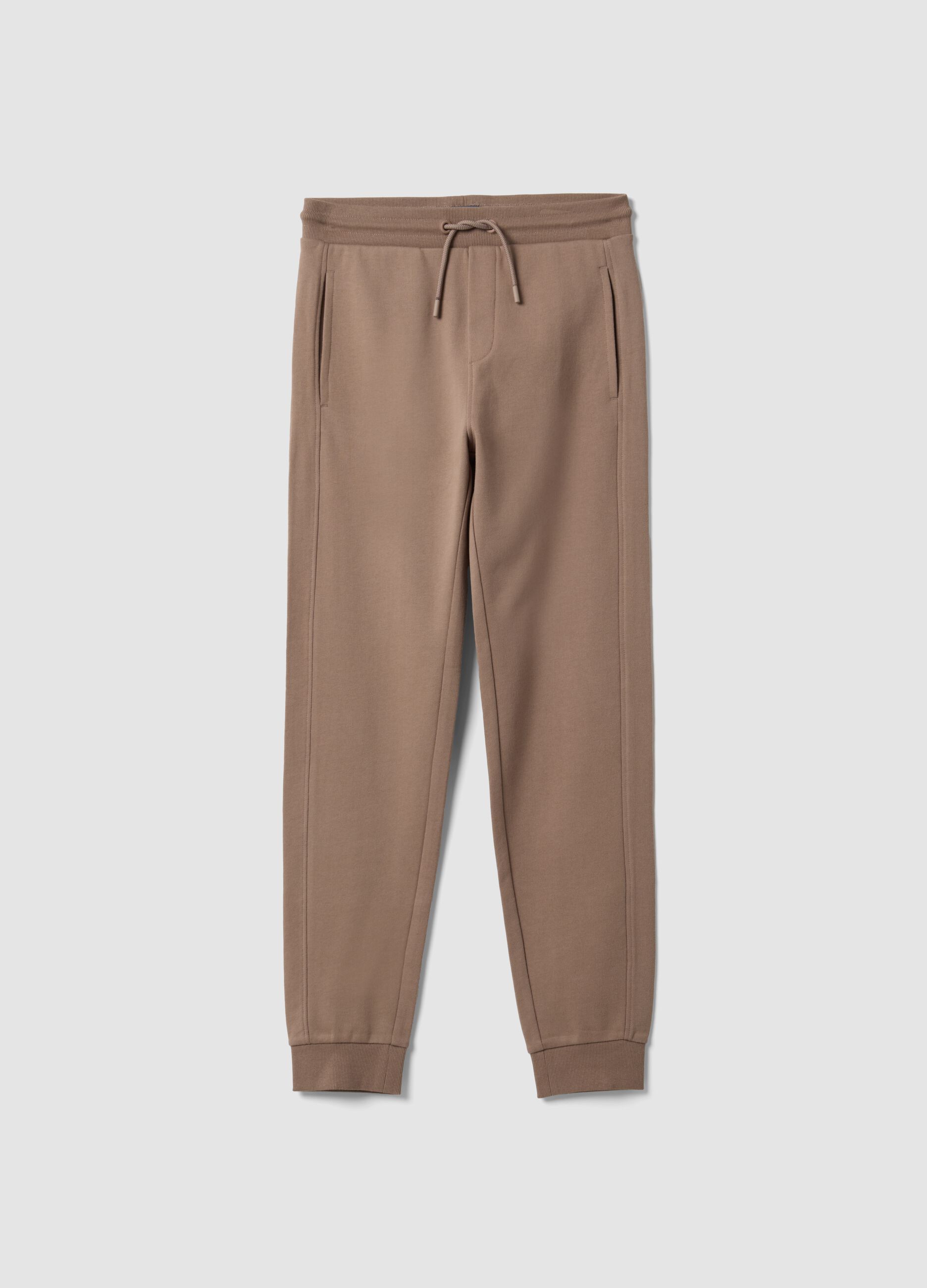 Beige Jogginghose aus Bio-Baumwolle
