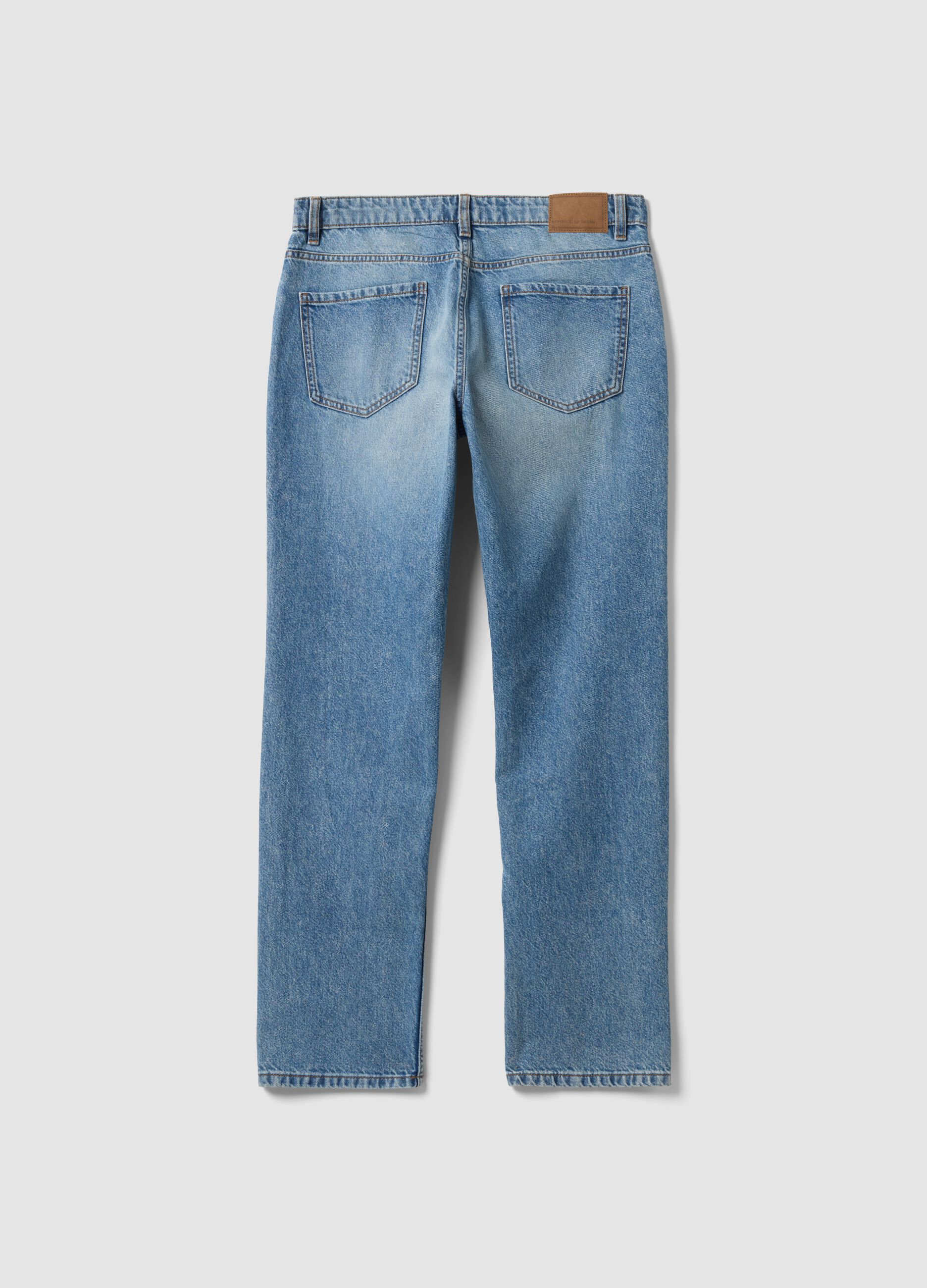 Regular-Fit Denim-Jeans aus reiner Baumwolle