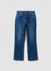 Blue cropped slim-fit denim jeans in stretch cotton and viscose_4