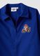 Blue boys&rsquo; school apron with zip and Mario Kart embroidery_2