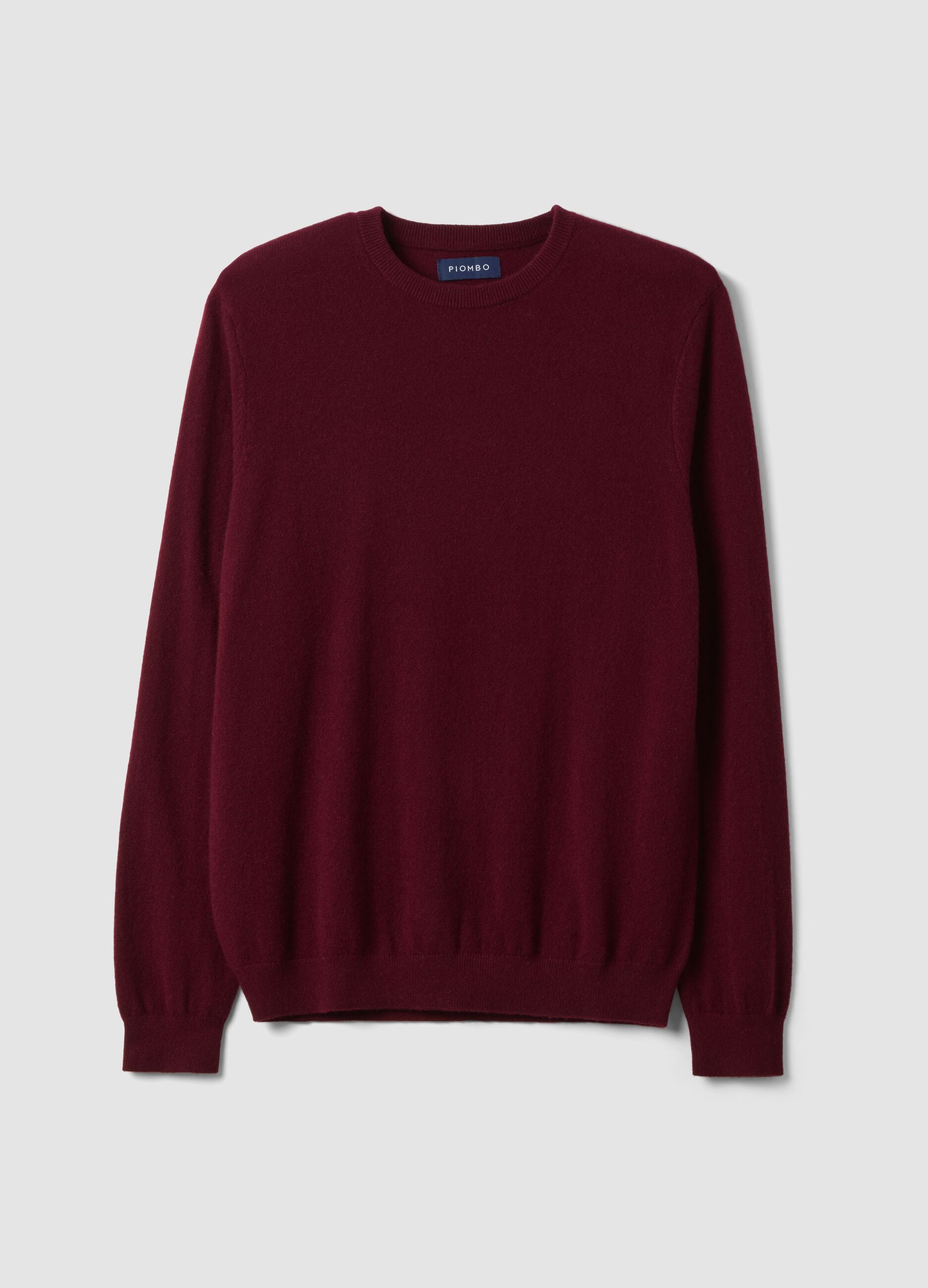 Roter Regular-Fit-Pullover aus reinem Kaschmir