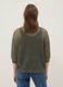 Green open-knit mesh top_3