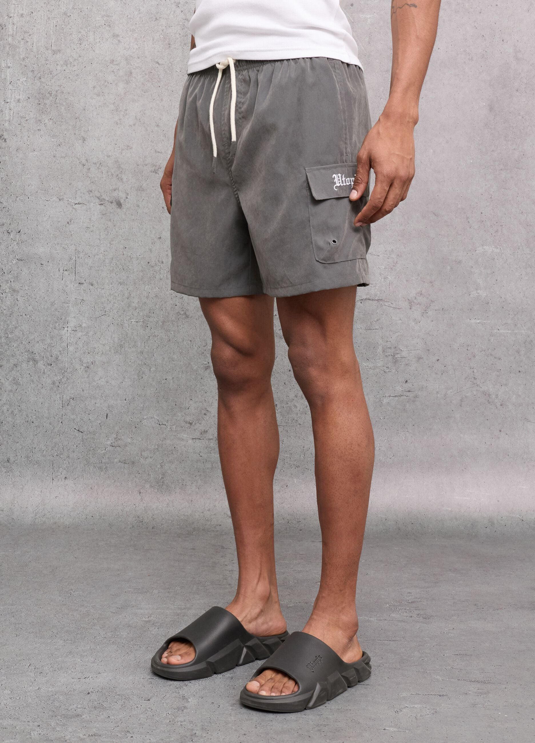Cargo Swim Shorts Vintage Grey