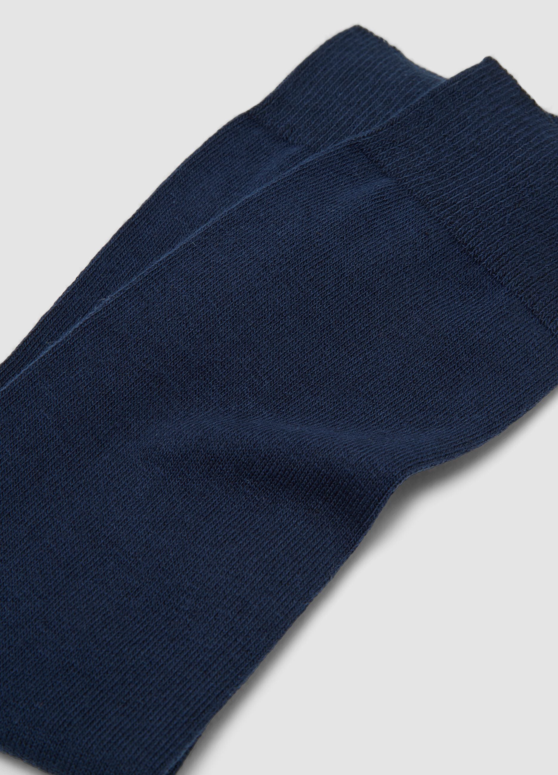 Pack of 2 blue ankle socks in a cotton and cashmere blend