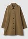 Brown pure cotton raincoat_1