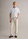 White pure cotton crew neck T-shirt with relaxed fit_1