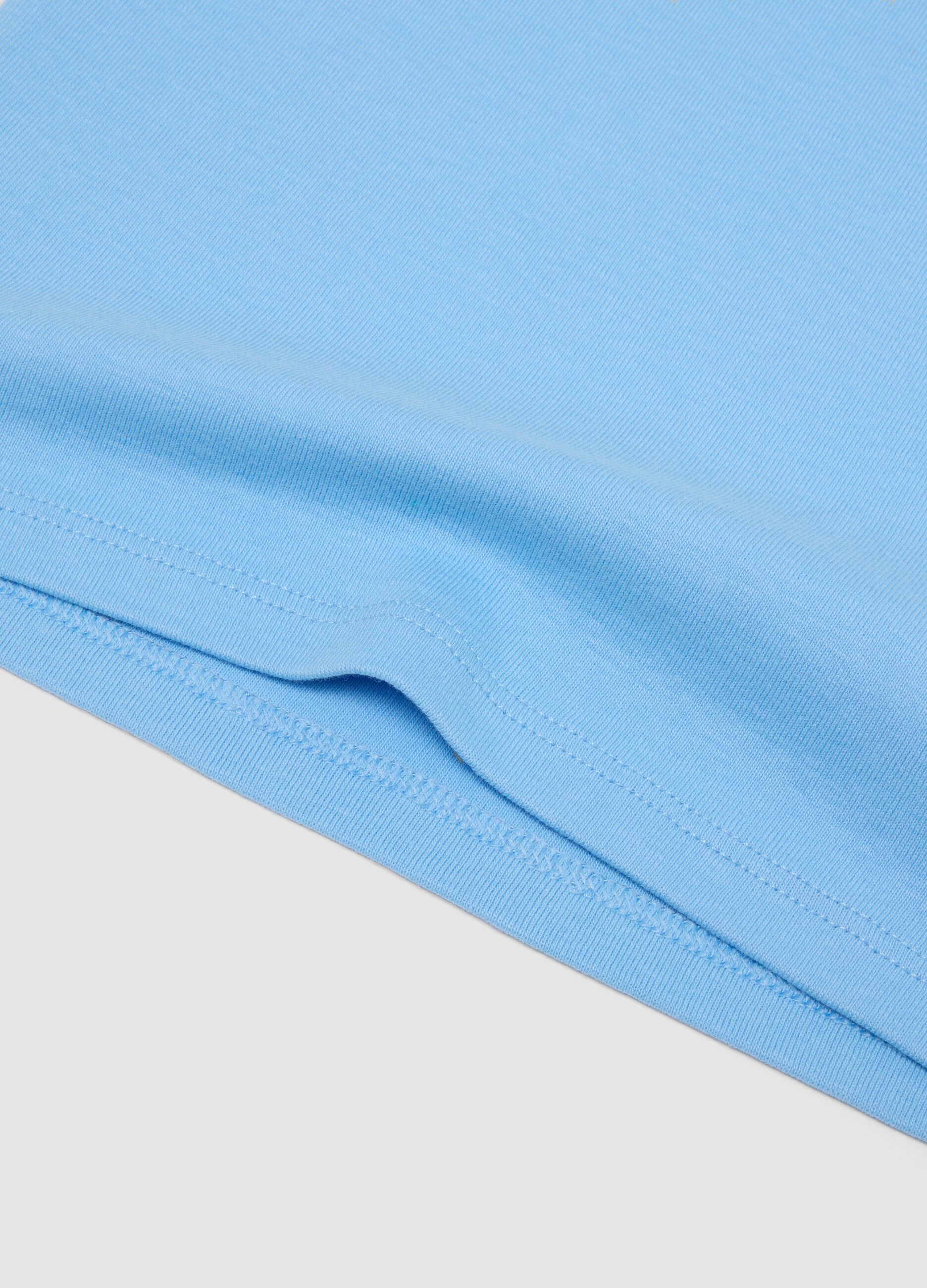 2-pack of blue organic cotton regular-fit vest tops for kids
