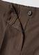 Pantaloni formali marroni in viscosa elasticizzata regular fit_1