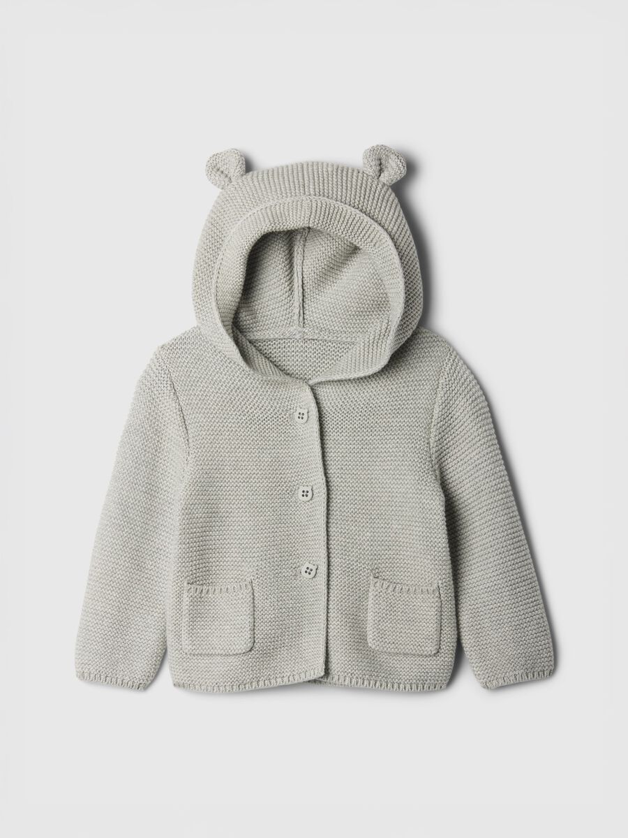 Pure Cotton Hoodie Cardigan_0