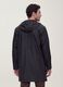 Black regular-fit raincoat with zip_3