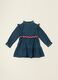 Baby girls&rsquo; pure cotton denim dress with cherry embroidery_2