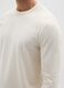 White long sleeve pure cotton regular fit T-shirt_3