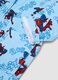 Blue pure cotton hooded MARVEL Spider-Man bathrobe for boys_2
