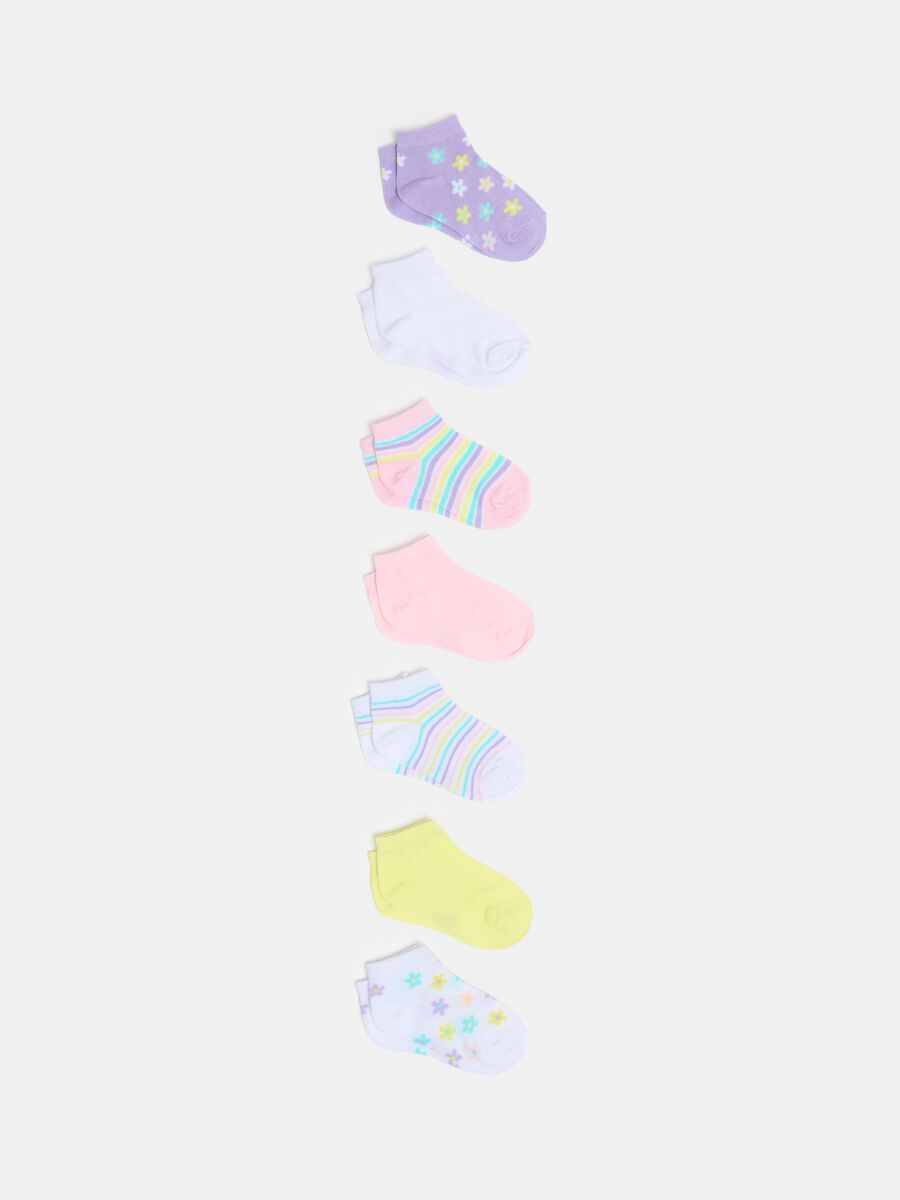Seven-pair pack socks in organic cotton_0