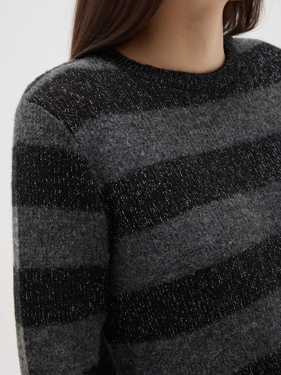 Multicolour striped long sleeve top regular fit_3