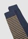 Tripack di calze lunghe blu melange in cotone organico elasticizzato_2
