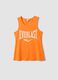Orange pure cotton tank top regular fit with Everlast logo_0
