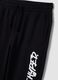 Blue oversized pure cotton joggers with &ldquo;Get Hyped&rdquo; slogan for boys_2