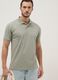 Green stretch cotton blend polo regular fit_0