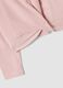 T-shirt rosa in cotone elasticizzato con nodo frontale e stampa per bambina_3