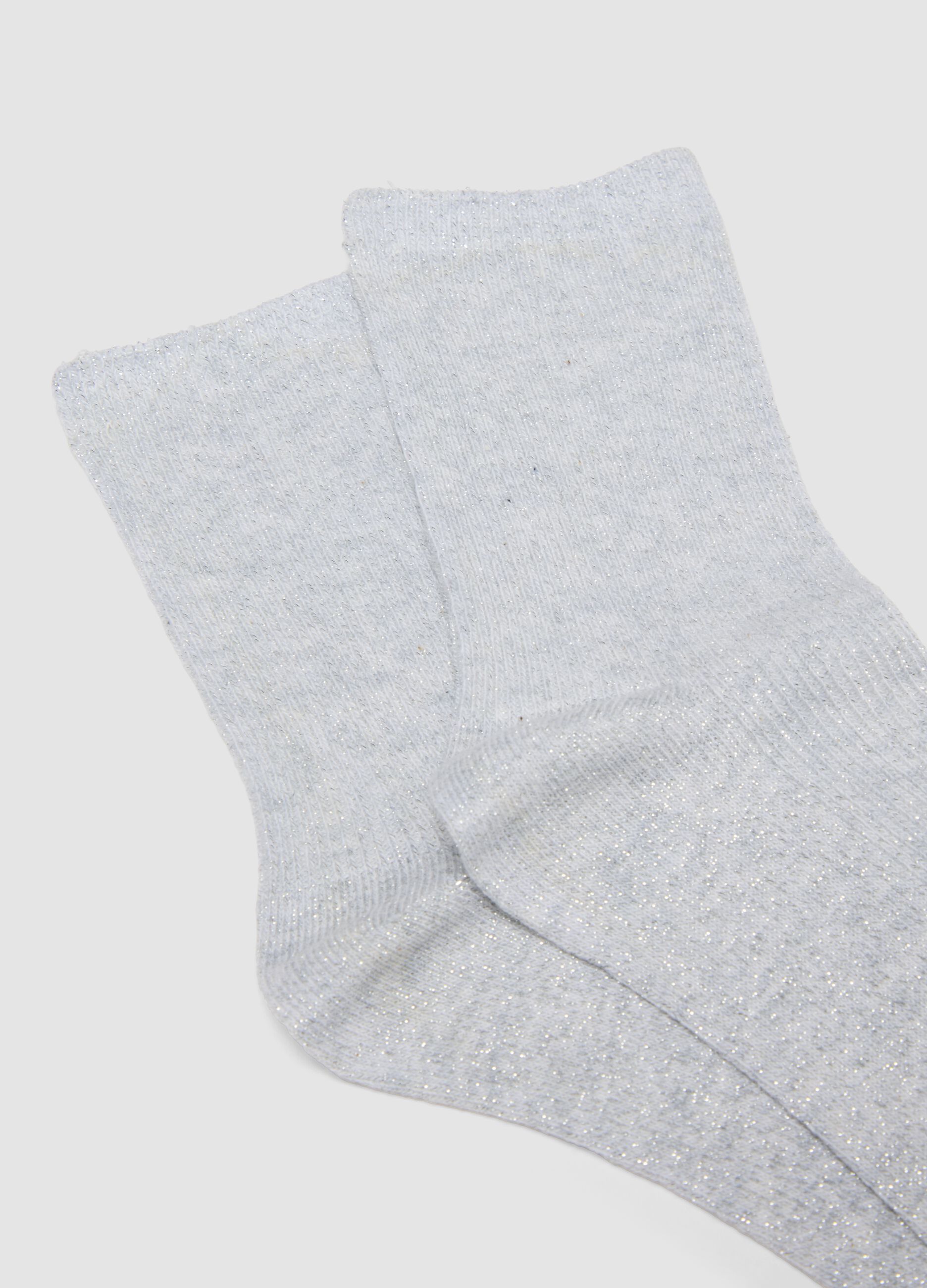 2er-Pack mehrfarbige Socken aus elastischer Bio-Baumwolle