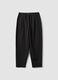 Schwarze Joggerhose aus Milano-Strick in elastischer Viskose, Barrel Fit_4