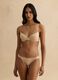 Beige full coverage bra with padded cups_3