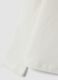 T-shirt bianca in cotone elasticizzato con girocollo_3